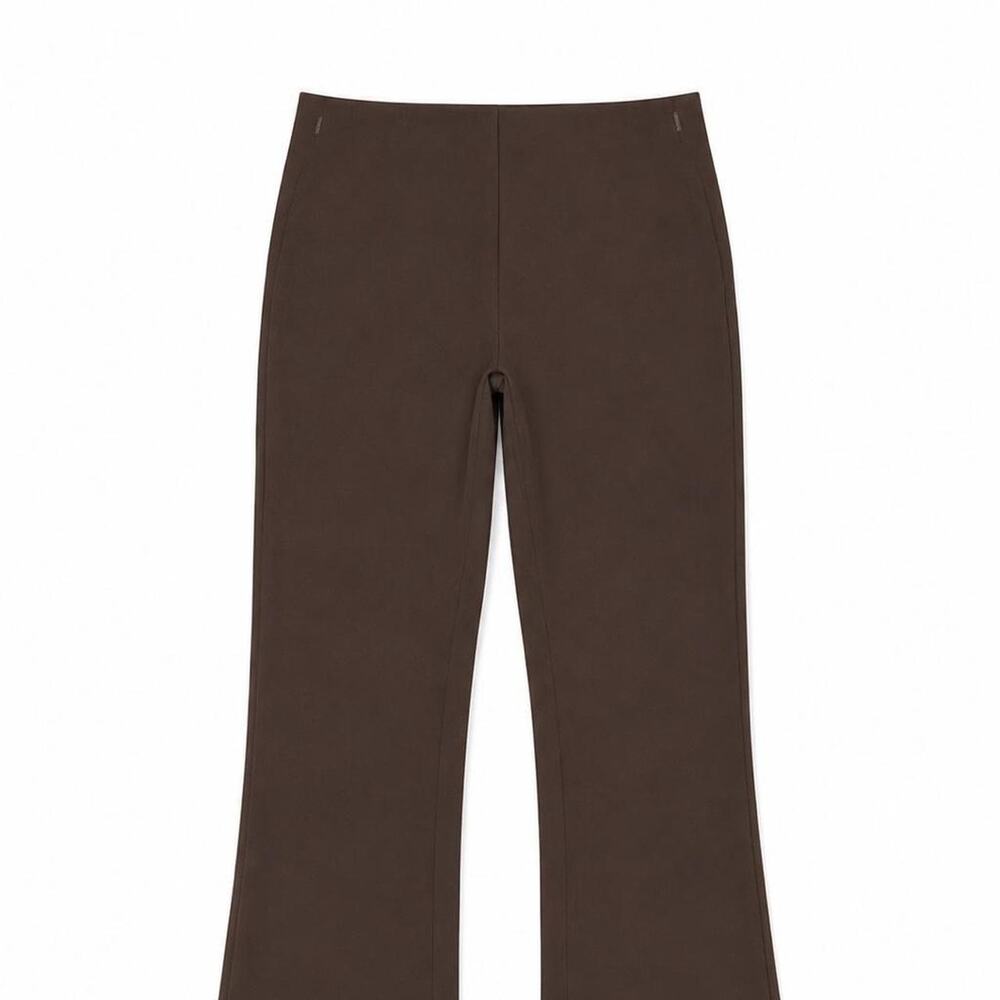 Lululemon Espresso Brown Groove Flared Yoga Pants Size 6 32" - Picture 4 of 6